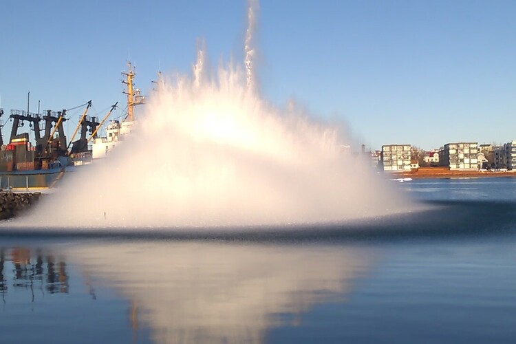 fyrsta sprenging skurður 13 feb 19