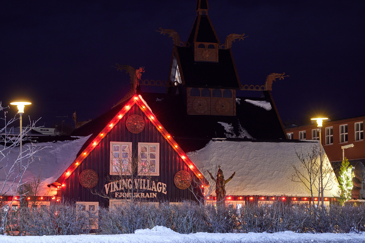 Fjörukráin skreytt